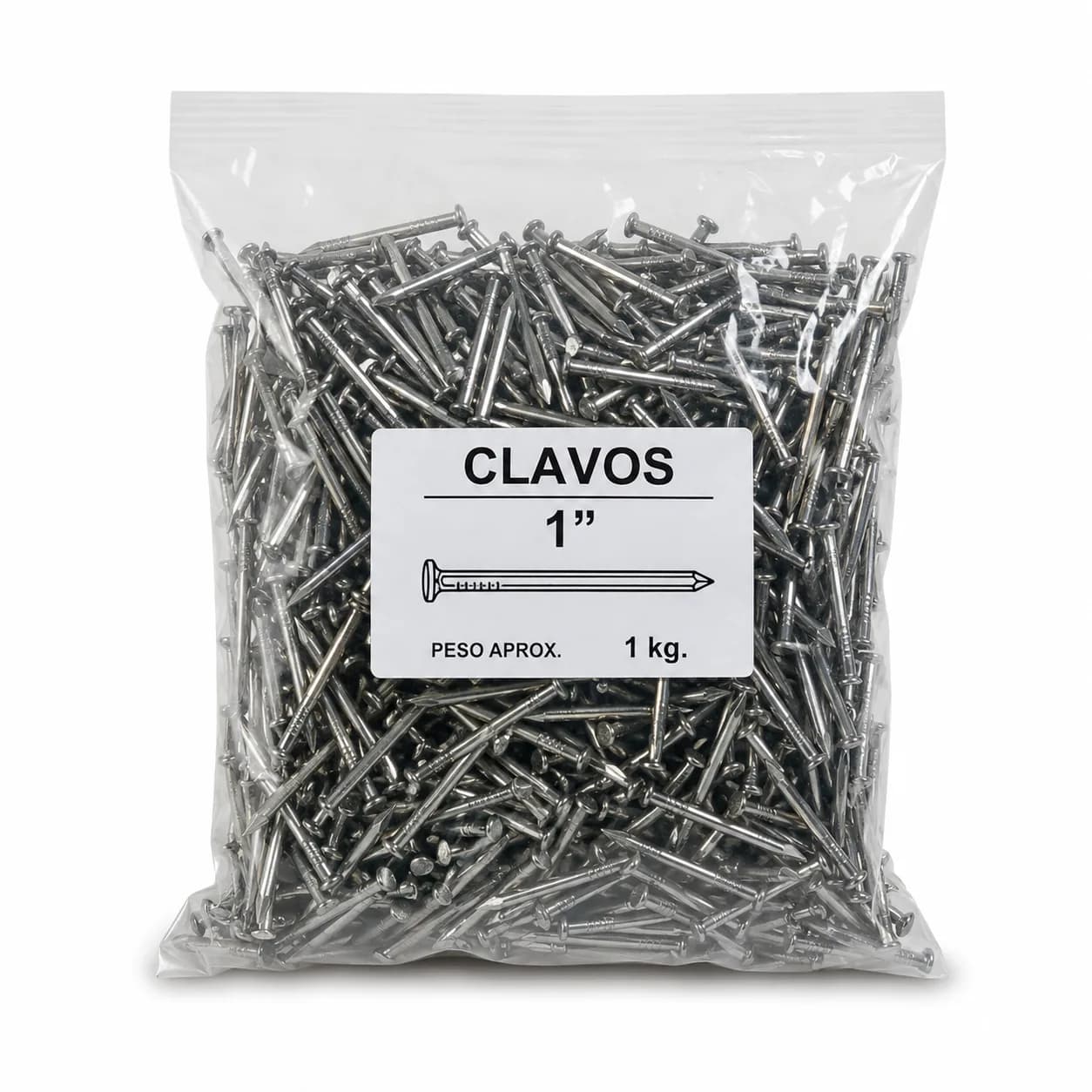 Clavos con Cabeza 1"