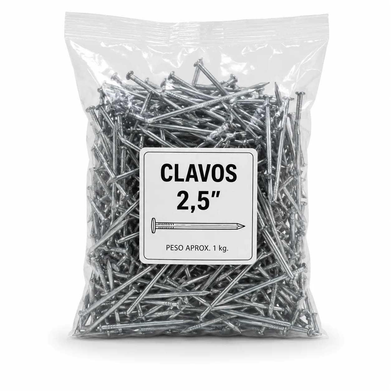 Clavos con Cabeza 2,5"